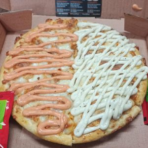 Half Creamy & Half Peri Peri Pizza