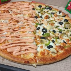 Half Supreme & Half Peri Peri Pizza