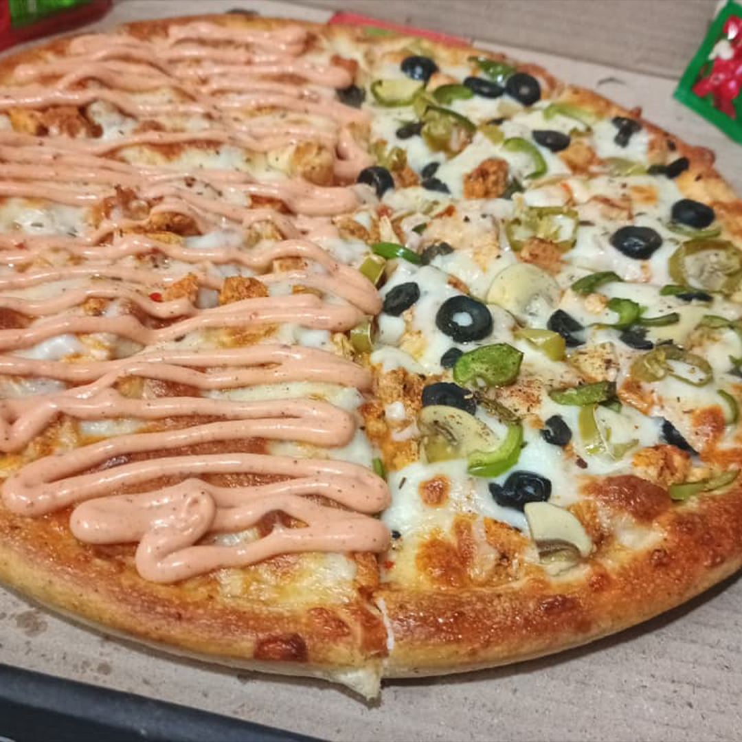 Half Supreme & Half Peri Peri Pizza